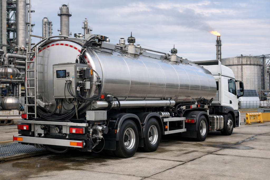 sistema antifrode conforme alla normativa MID e OIML per la misurazione dei livelli su autocisterne